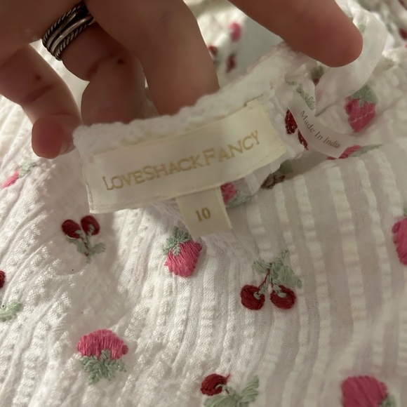 LoveShackFancy Lanya Top in Pink Tuscany - Picture 3 of 4